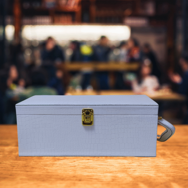 Luxury Single Bottle Wine Box - White Croco Style Leatherette | Wine Gift Box Manufacturer & Wholesaler - Image 7