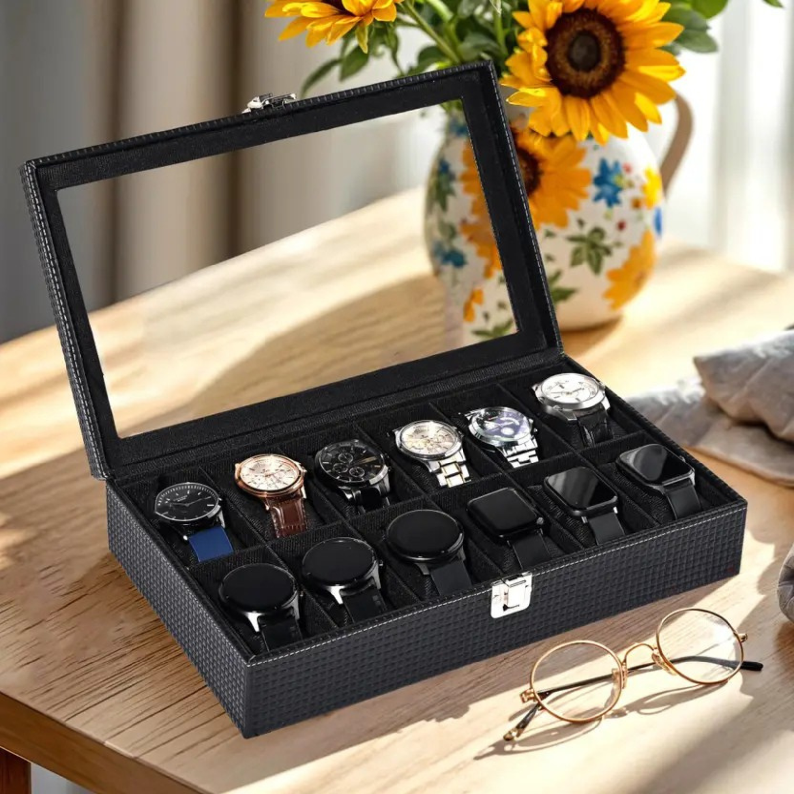12 Slot Watch Box