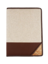 BusiBug A4 Jute Zipper File Folder | Eco-Friendly Professional Conference & Interview Portfolio | Certificate & Document Organizer for Meetings & Seminars (Coffee-Brown)