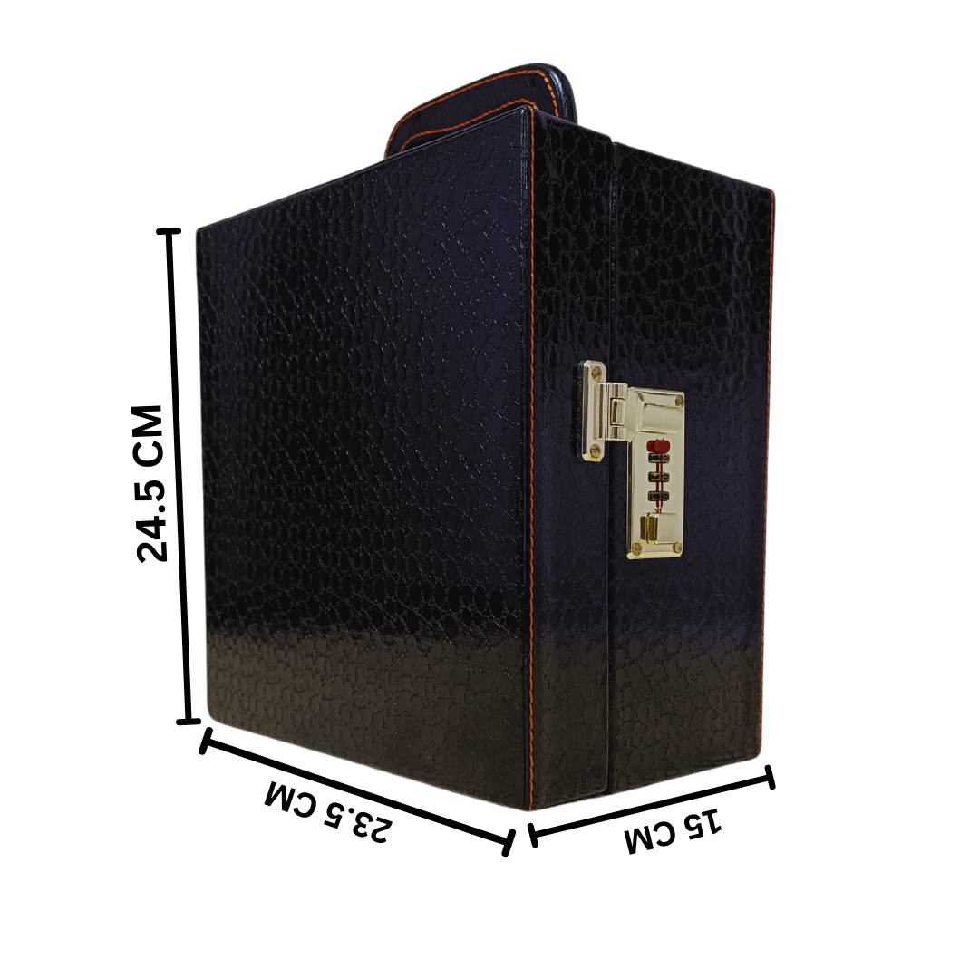 BB407 Black 2 Glass Wine Box – Premium Wine Gifting Set by BUSIBUG - Image 3