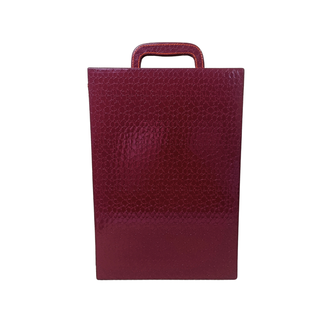 BB402 Cherry 3 Glass Wine Box Manufacturer - Image 2