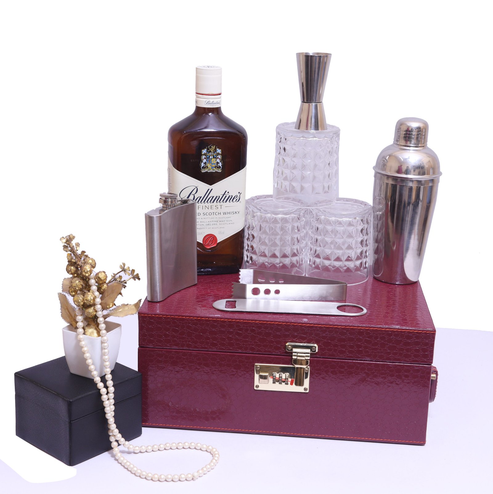 BB402 Cherry 3 Glass Wine Box Manufacturer - Image 4