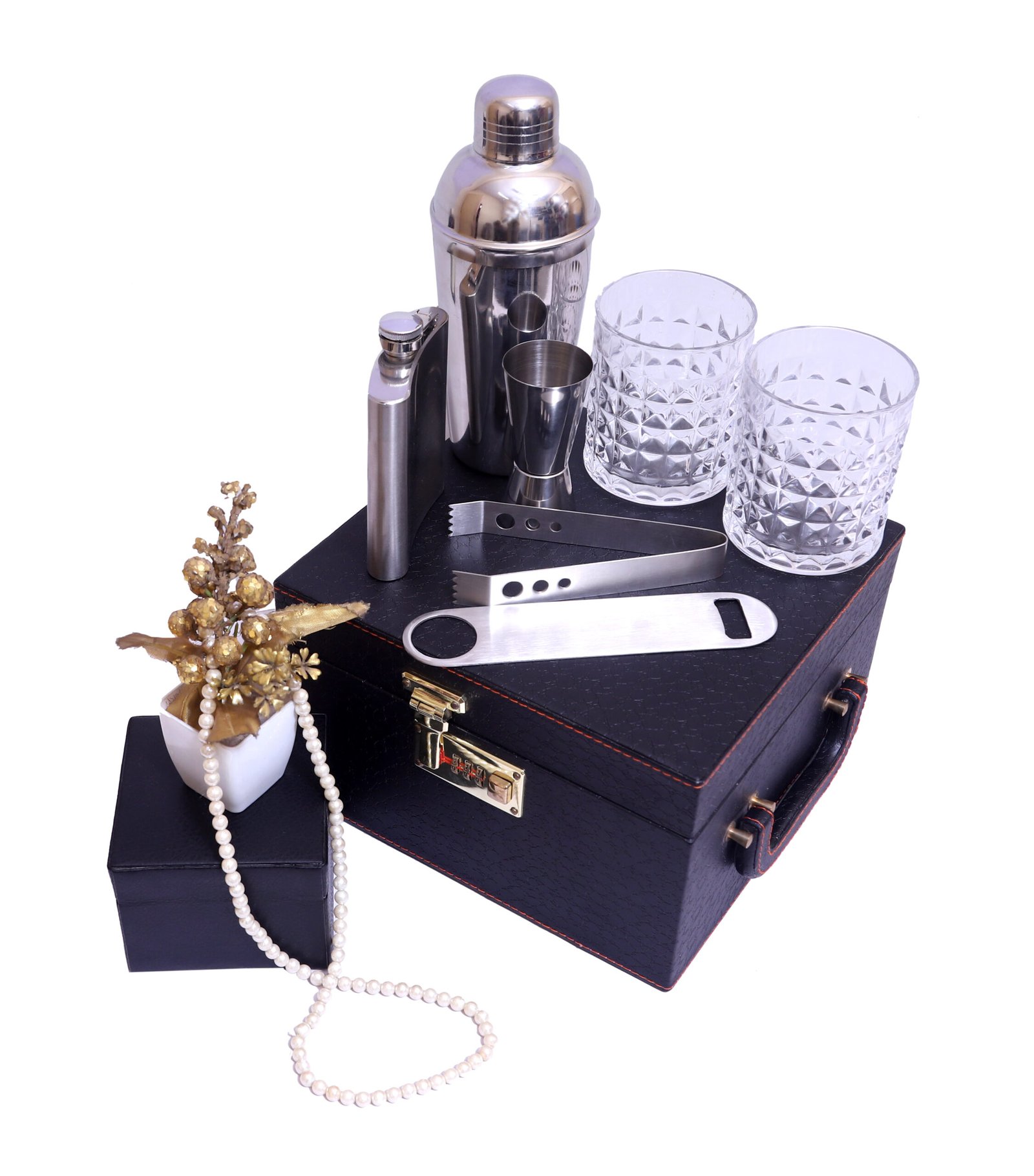 BB407 Black 2 Glass Wine Box – Premium Wine Gifting Set by BUSIBUG - Image 6