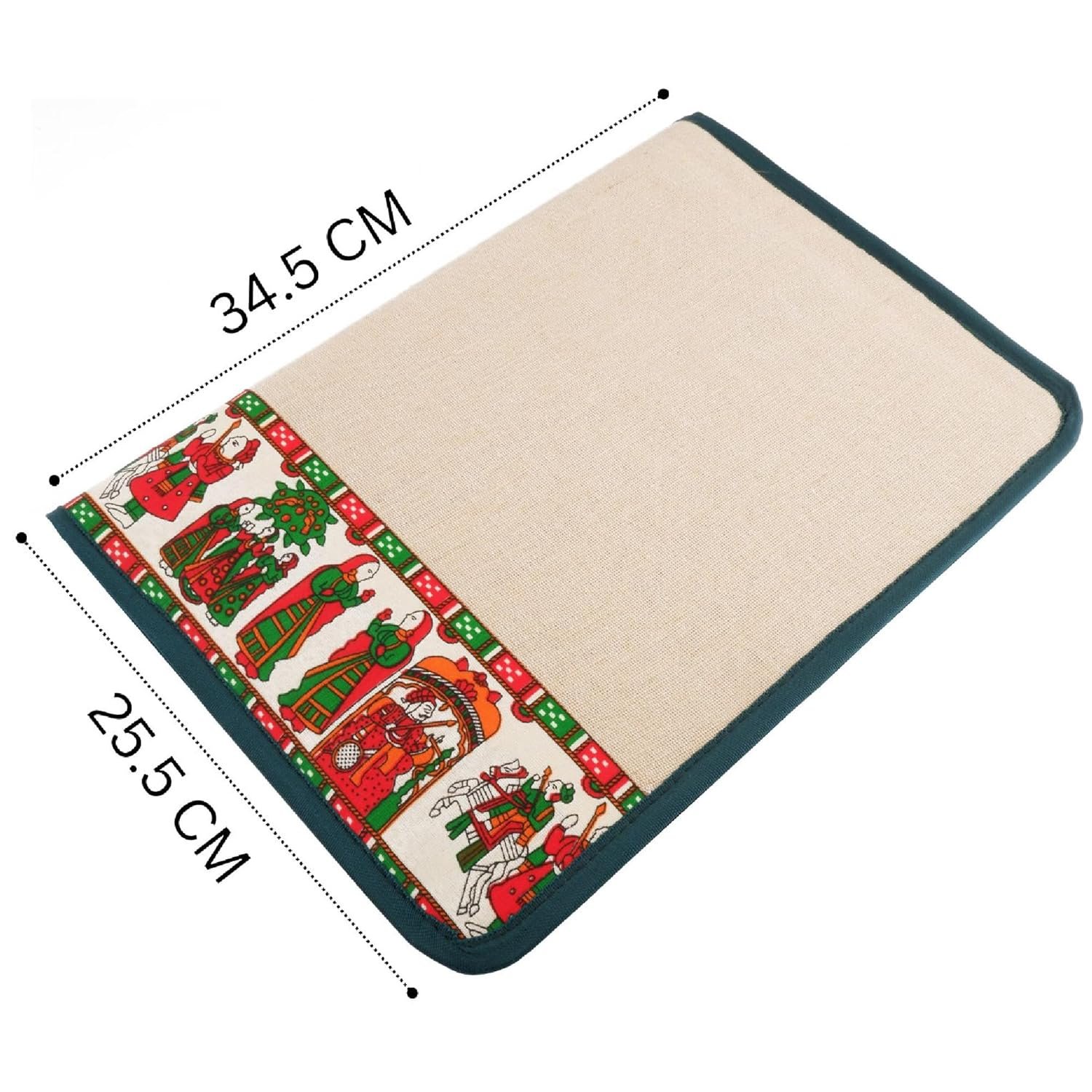 Beige-Green A4 Jute Professional File Folder Document Zipper Organizer for Certificates, Document Holder, Jute File Folder - Image 2