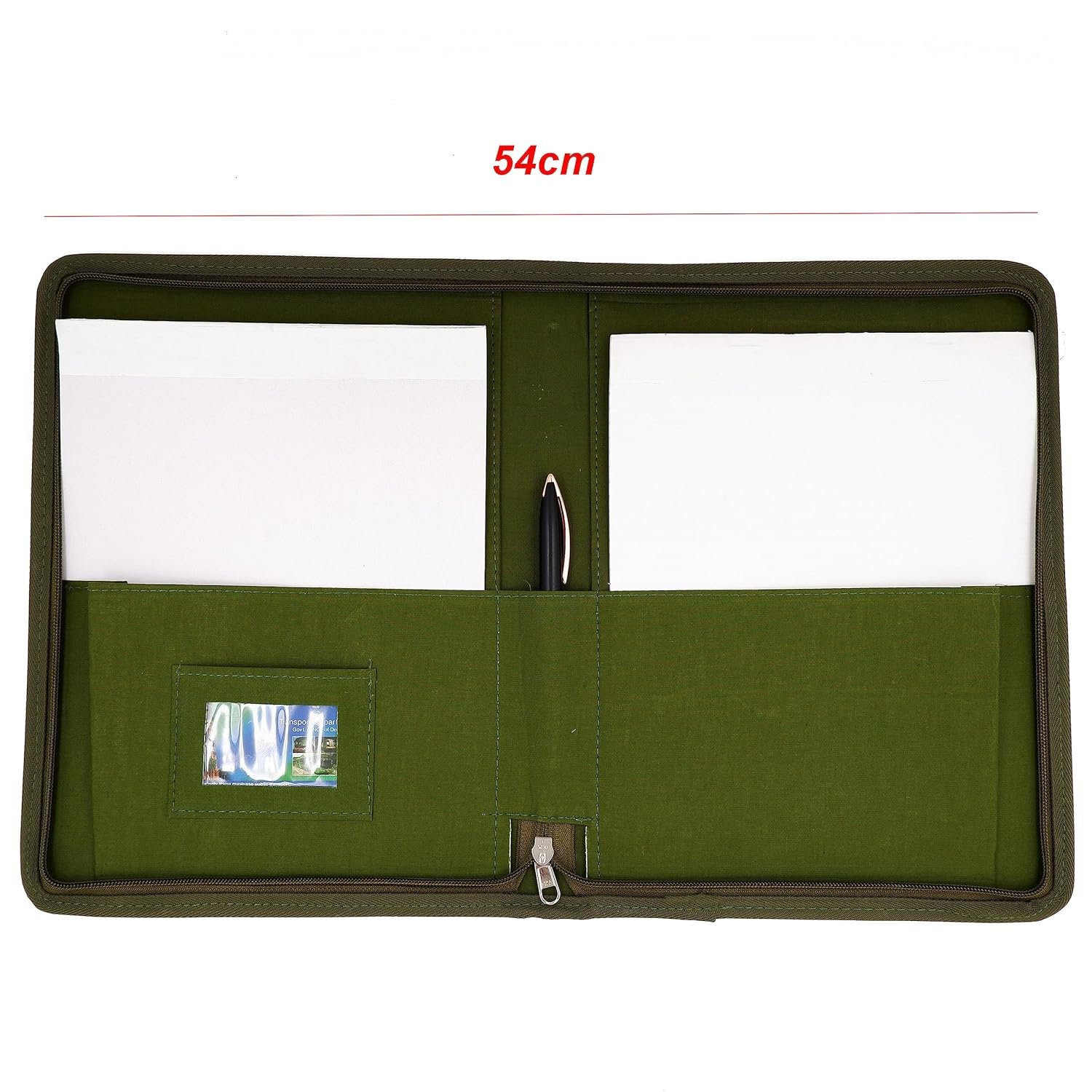 MultiColour A4 Jute Professional File Folder Document Zipper Organizer for Certificates, Document Holder, Jute File Folder - Image 7