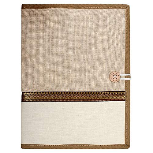 Jute Conference Folder A4 – Fabric Certificate & Document Holder | BusiBug